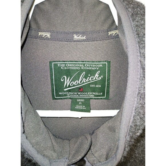 MENS Woolrich Sleeveless Full Zip GRAY Sherpa Fleece Vest Size XL - Picture 4 of 9